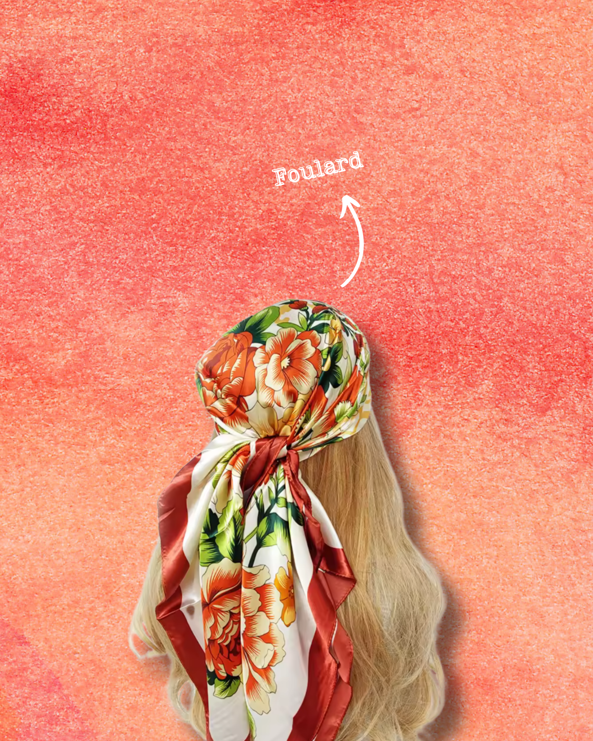 Foulard en soie TASHIORA