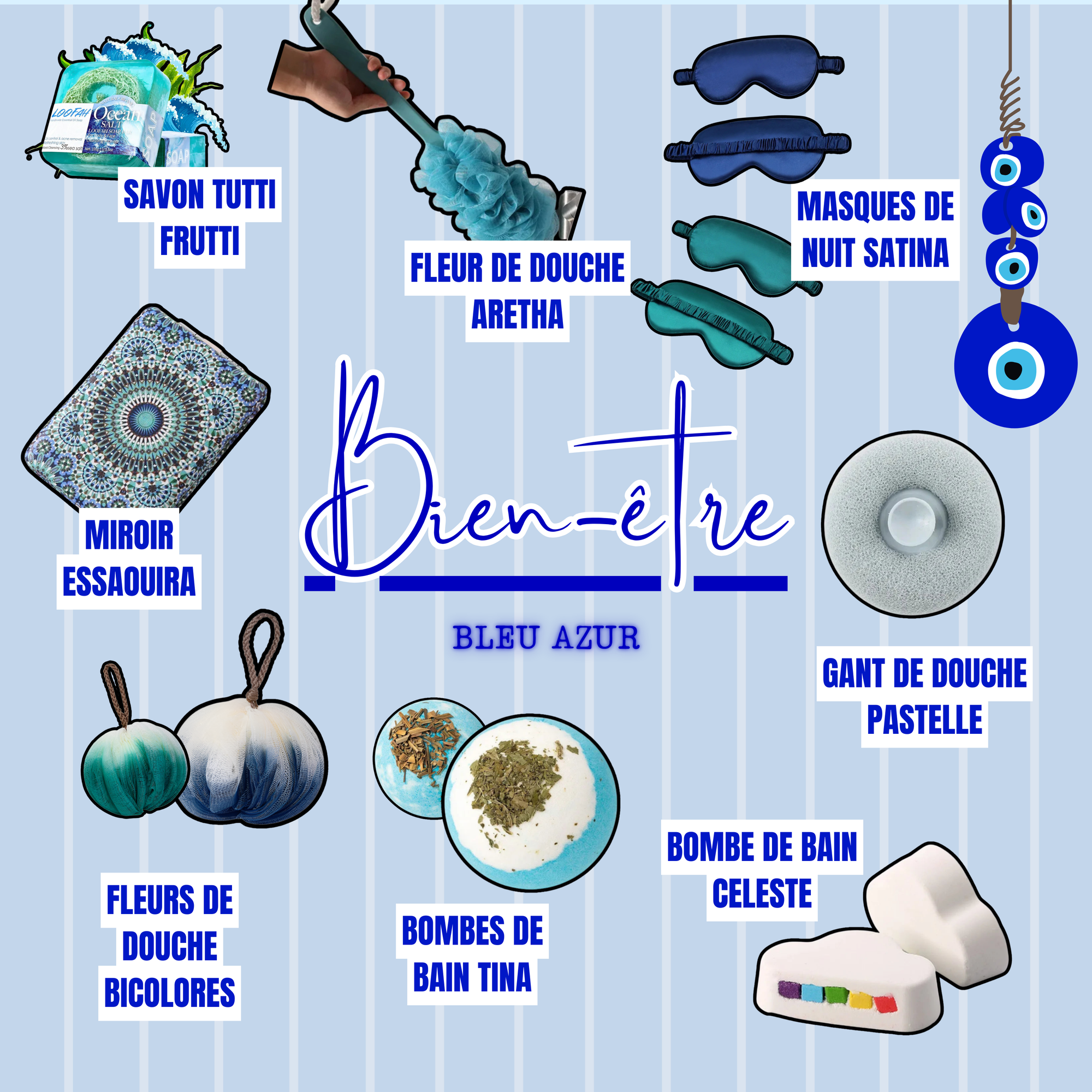 Collection bleu azur