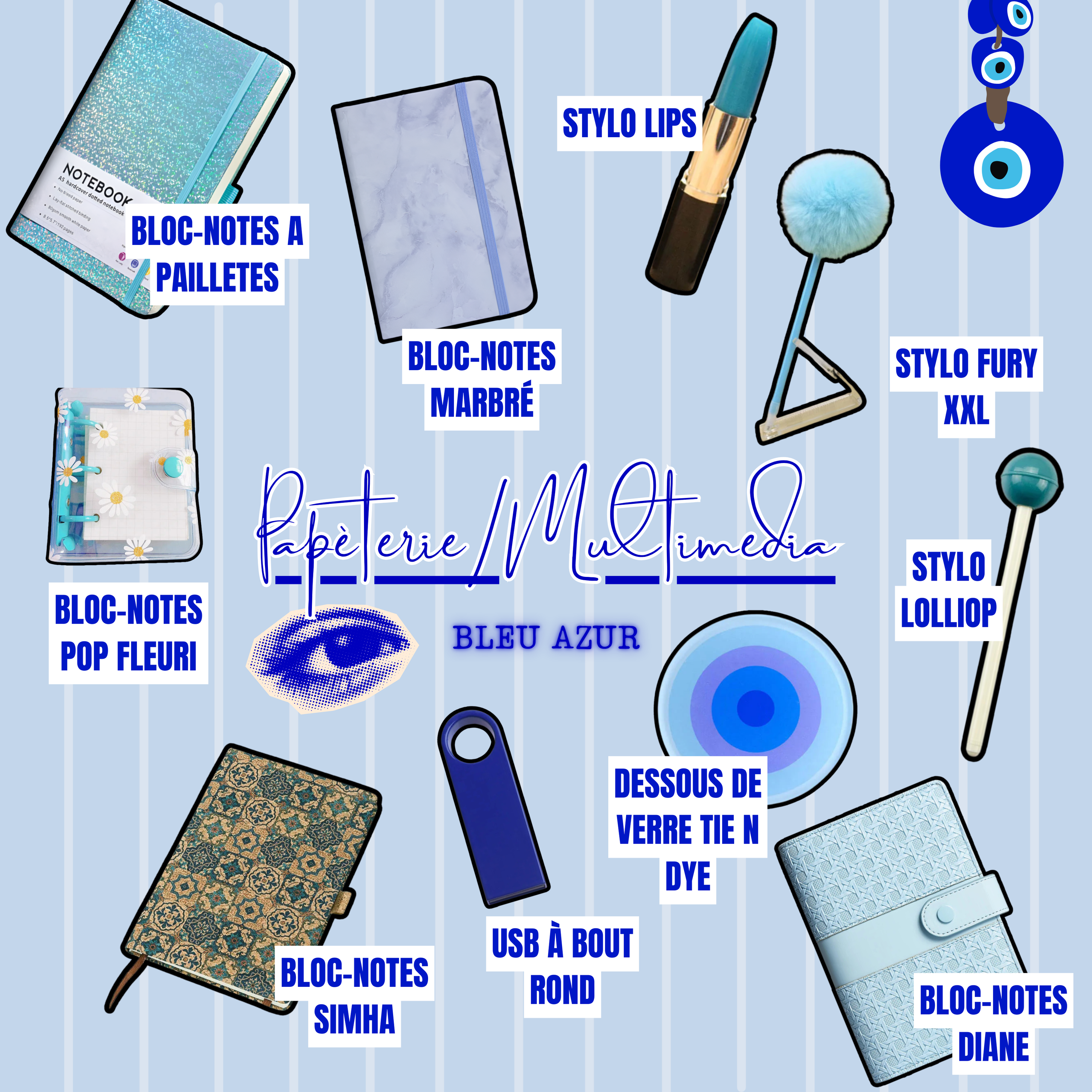 Collection bleu azur
