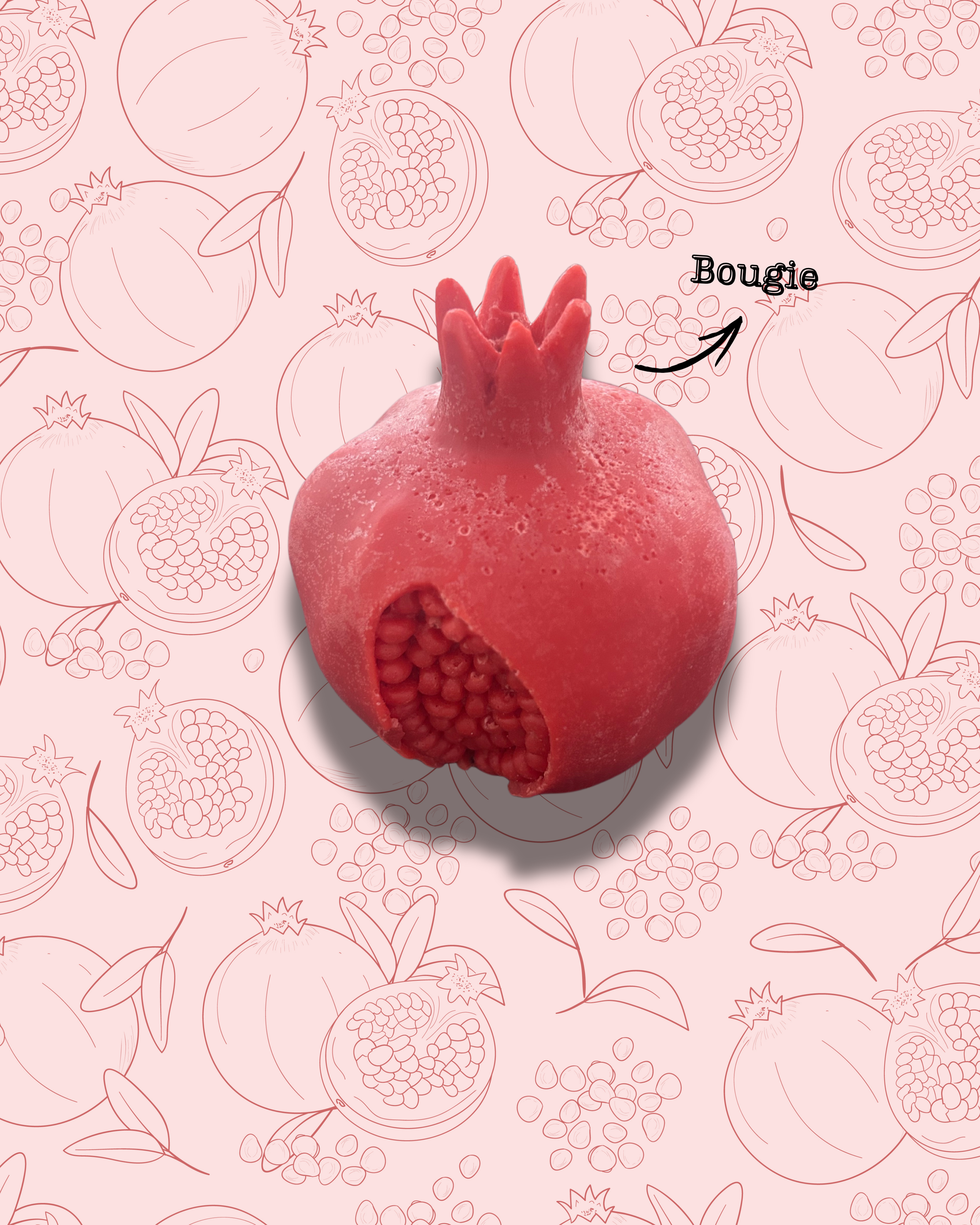Bougie artisanale GRENADINE