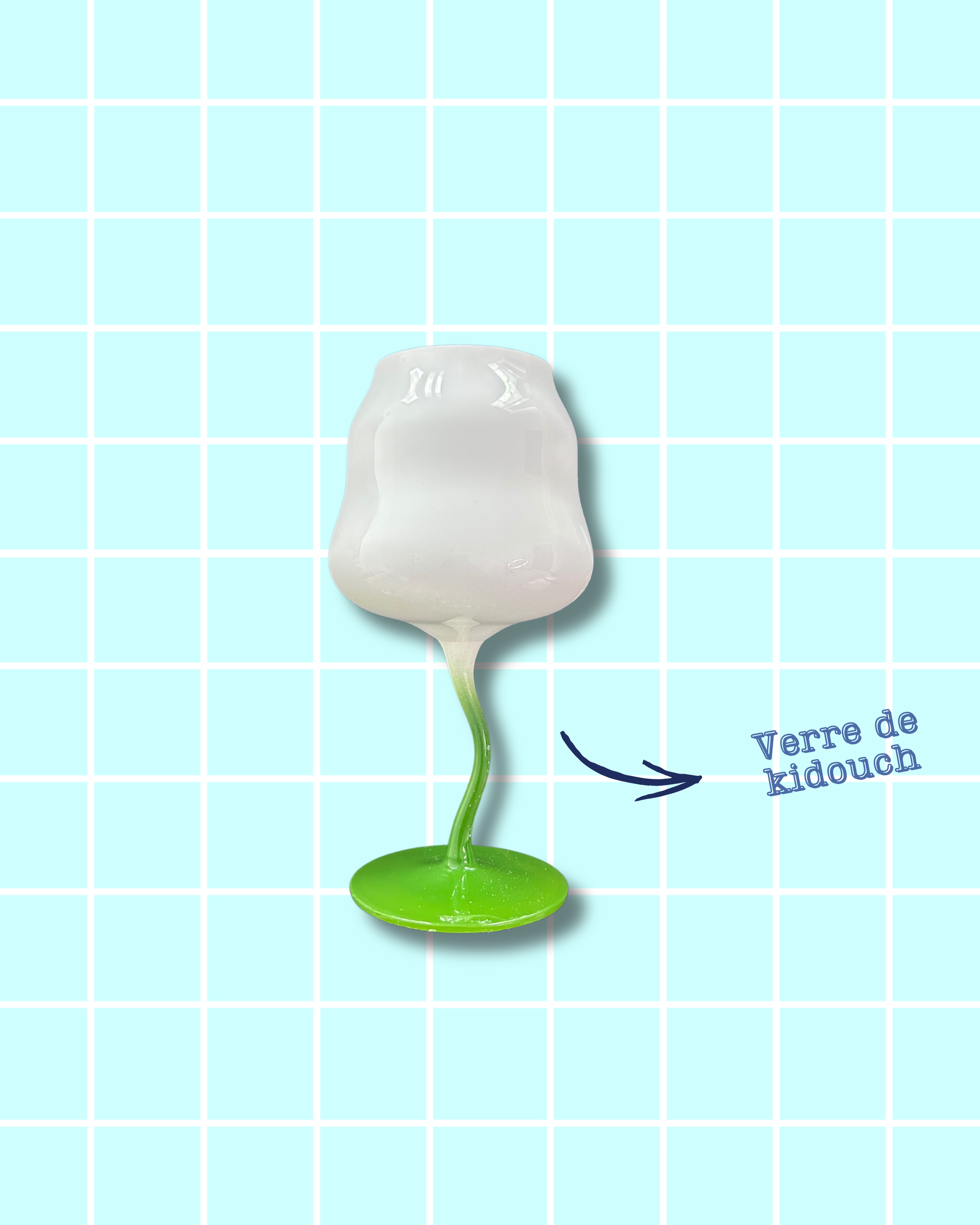 Verre de kiddouch FLEUR DE VIE