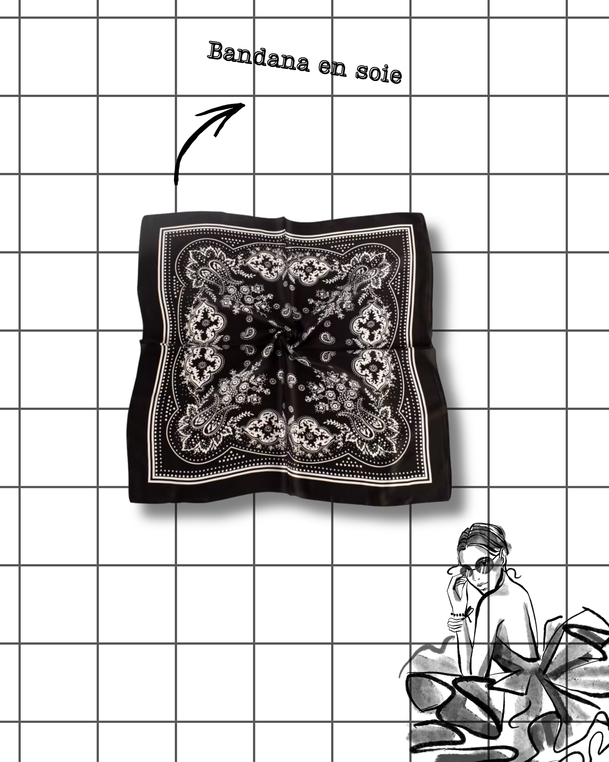Bandana en soie